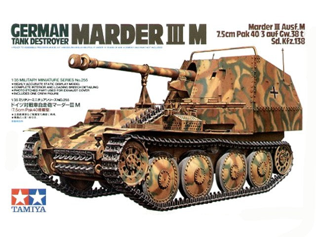 DESTROYER MARDER III M “NORMANDY FRONT” Tamiya escala 1:35