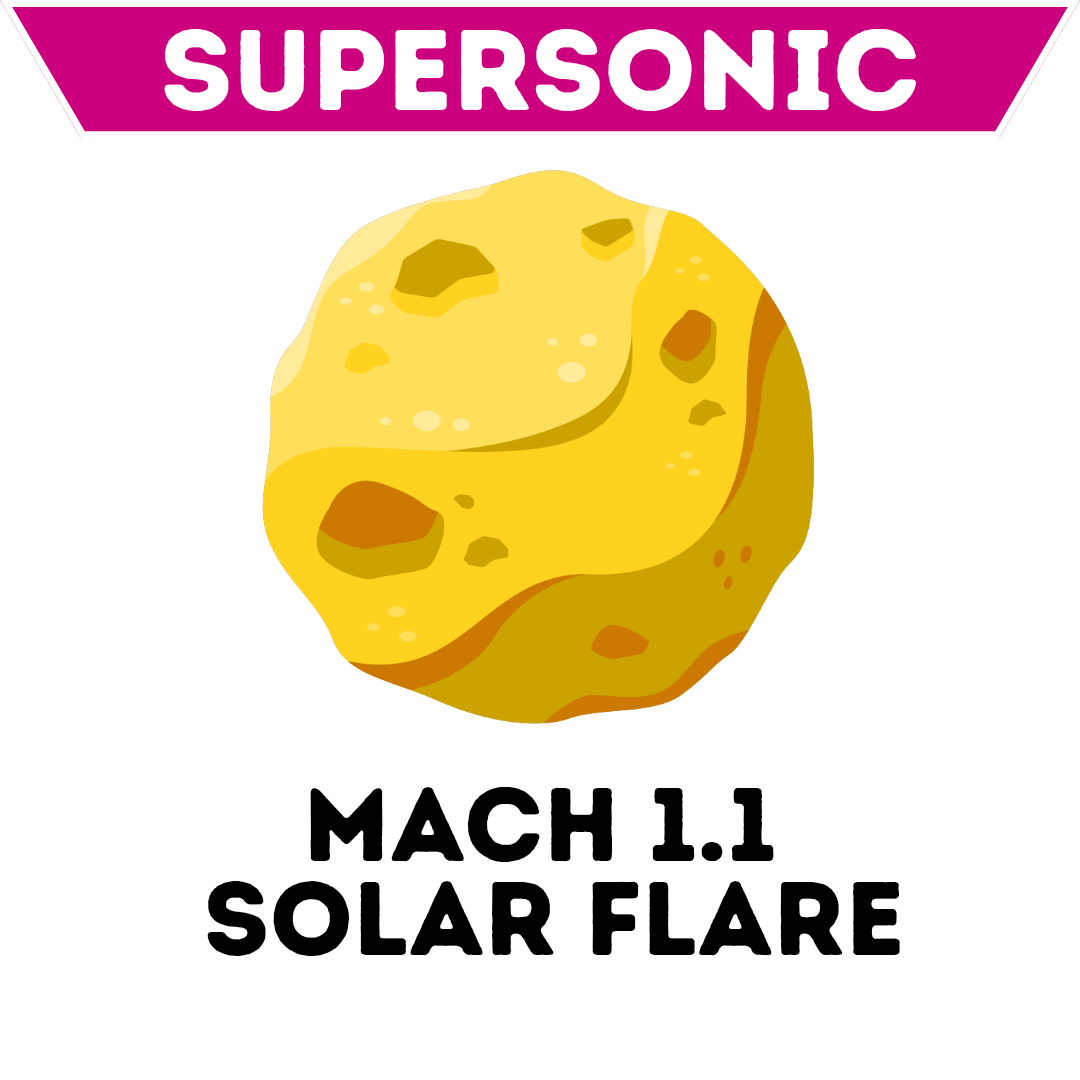 Mach 1.1 Solar Flare