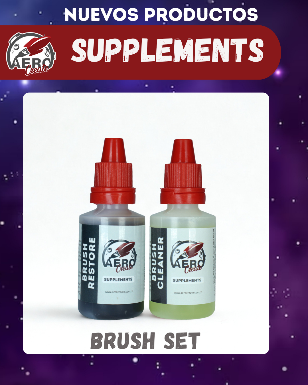 Brush set (shampoo y reparador de pinceles)