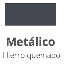 Metálico Hierro Quemado