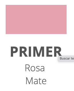 Primer Rosa Mate