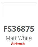 FS36875 Matt White Airbrush color