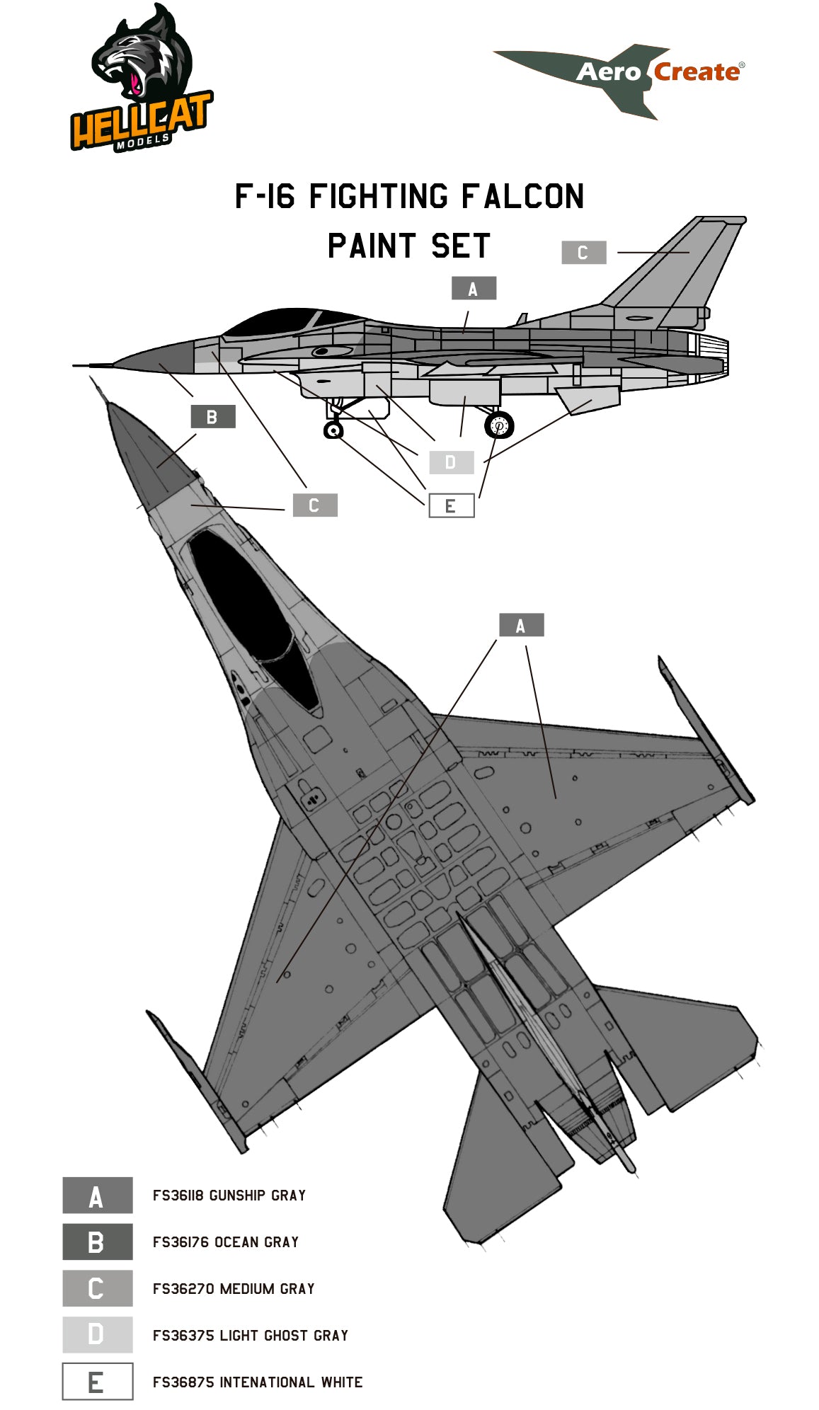 F-16 Family Paint Set