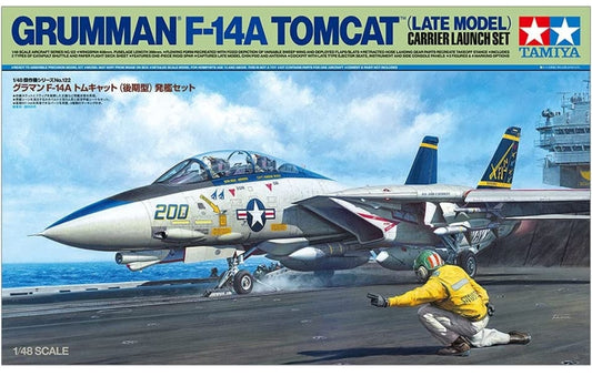 TAMIYA 1/48 Grumman F-14A Tomcat Carrier Set de lanzamiento TAM61122