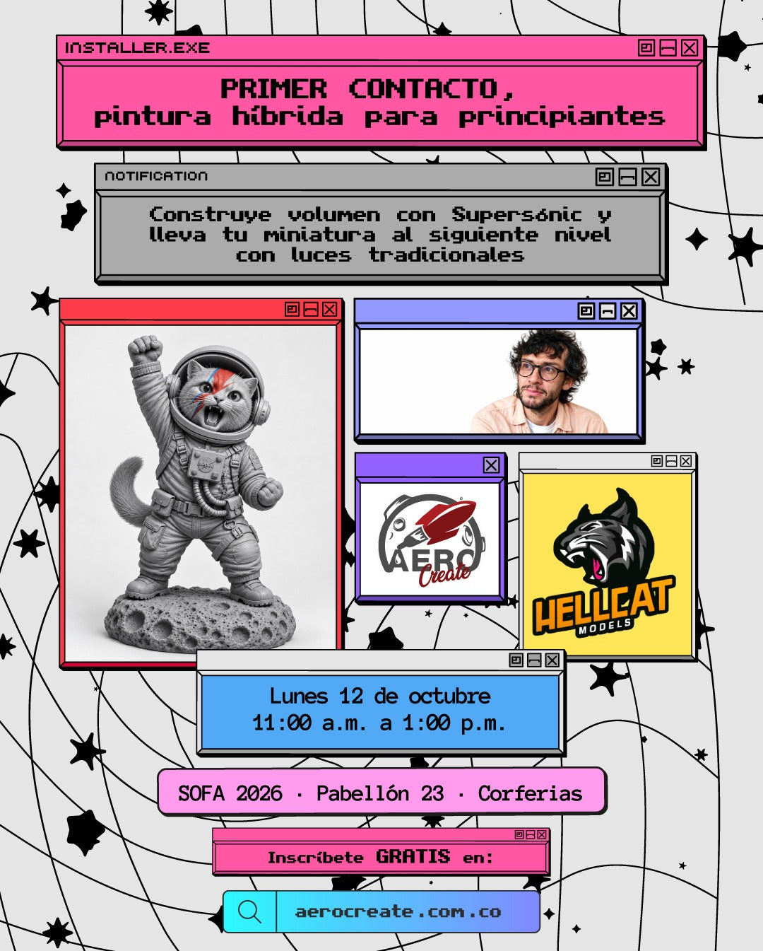 PRIMER CONTACTO,
Pintura híbrida para principiantes