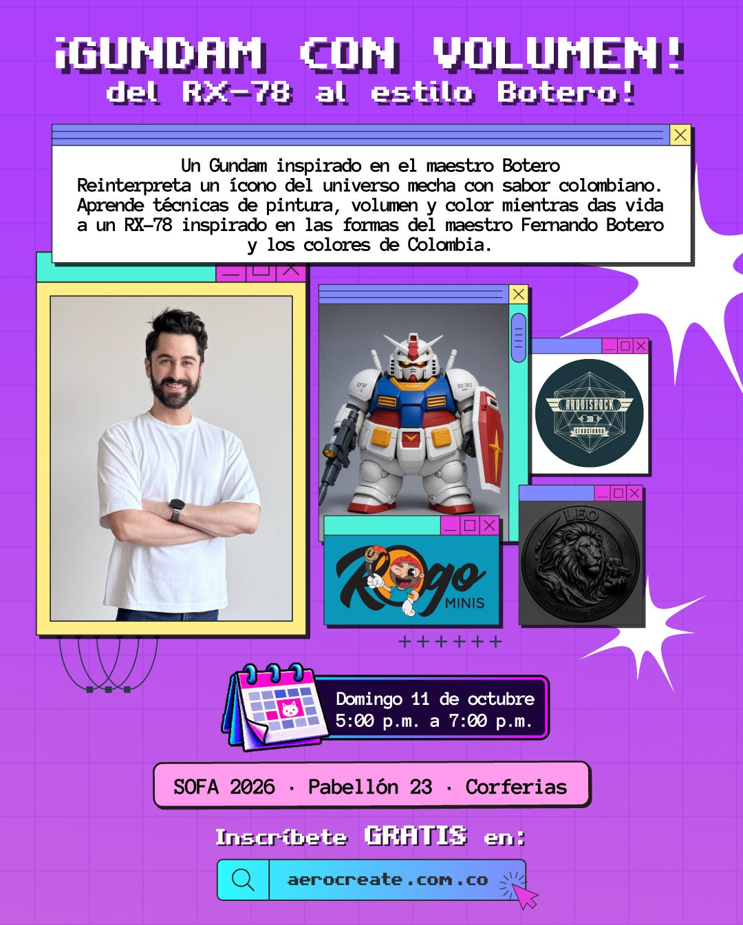 ¡GUNDAM CON VOLUMEN!
¡Del RX-78 al estilo Botero!