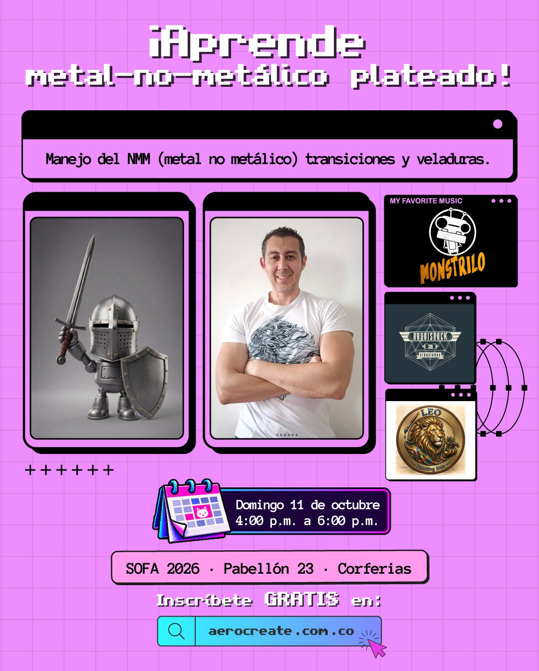 ¡Aprende metal-no-metálico plateado!