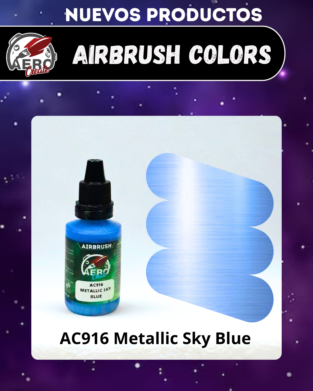 AC916 Metallic blue sky