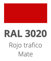 RAL 3020 Rojo Trafico Mate