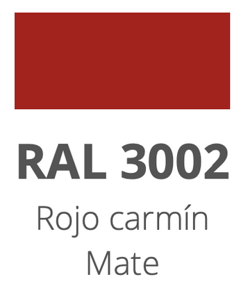 Ral 3002 Rojo Carmin Mate